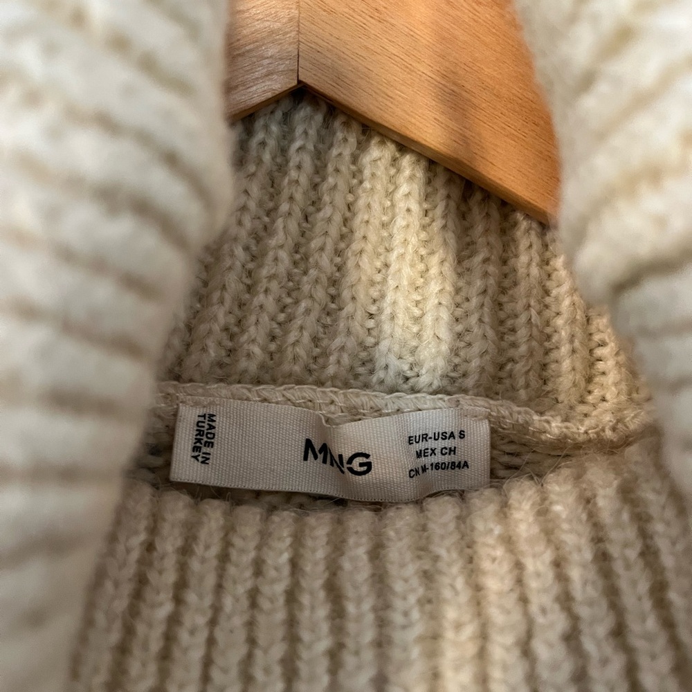 Mango Multicolor Patterned Cowl Neck Sweater - image 3